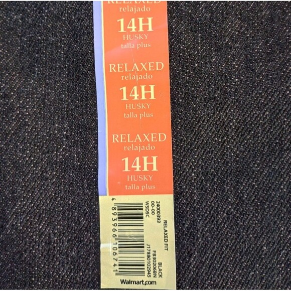 Faded Glory Relaxed Jeans & Black Nylon Cargo Shorts Size 14 Husky - Picture 7 of 15